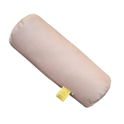 Afbeelding van GM Cilindrisch nekkussen voor nek, rug en benen, 40 x 15 cm, gemaakt in Italië, met bekleding van water vlekbestendige stof, beige