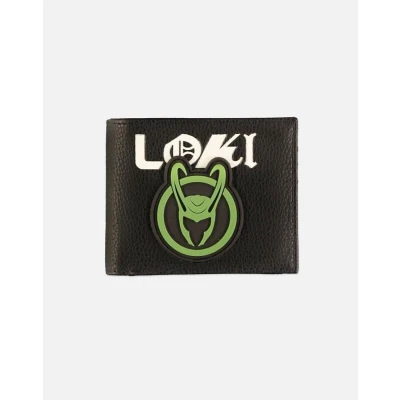 Afbeelding van Marvel Loki Logo Bifold portemonnee Zwart