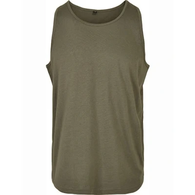 Afbeelding van Herentanktop &#039;Basic&#039; met ronde hals Olive XS