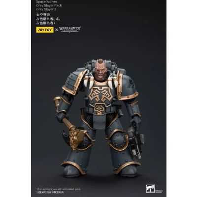 Afbeelding van Joy Toy (CN) Warhammer The Horus Heresy Action Figure 1/18 Space Wolves Grey Slayer Pack 2 12 cm Figuur