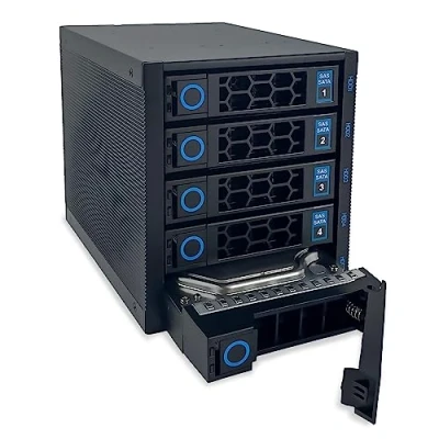 Afbeelding van FANTEC 2554 WR C3151 6G SAS/SATA backplane behuizing voor 5 x 3,5 inch HDD/SSD op een lade in 3 5,25 module