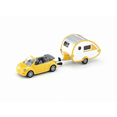 Afbeelding van Siku 1629 Volkswagen Beetle + Caravan