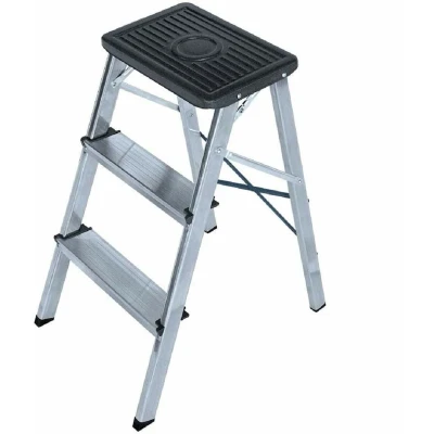 Afbeelding van Opvouwbare ladder met 3 tredes EDM Aluminium (40 x 14 82 cm)
