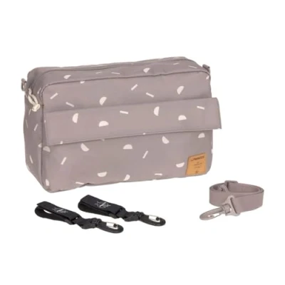 Image de LÄSSIG Bébé Organisateur de poussette Sac à bandoulière pour avec fixation poussette/Casual Buggy Organizer Blocks taupe