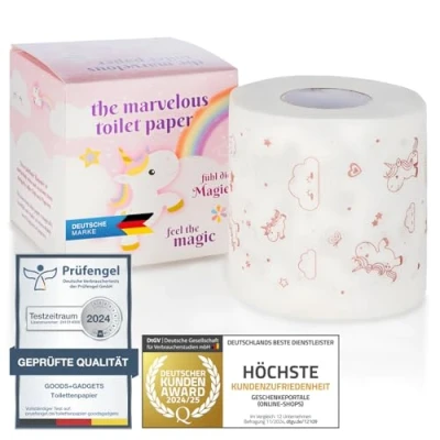 Afbeelding van Eenhoorn toiletpapier schattig met popcorn aroma. (eenhoorn)