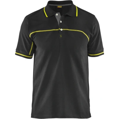 Afbeelding van Werkshirt Blåkläder Polo Zwart/Geel maat XXL