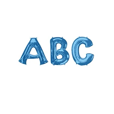 Afbeelding van AMSCAN Blauwe aluminium letter ballon Blauw