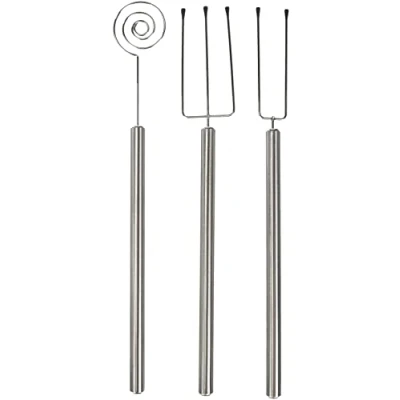 Afbeelding van IBILI 3 stuks spuitvormen van roestvrij staal, zilver, 20 x 10 5 cm