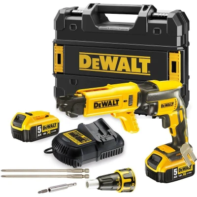 Image de DEWALT DCF620P2K QW Visseuse à sec sans fil 18V XR Brushless en TSTAK (2x batterie 5.0Ah + chargeur)