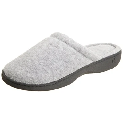 Afbeelding van Isotoner Classic Terry Clog Slipper voor dames, Grijs Chinees