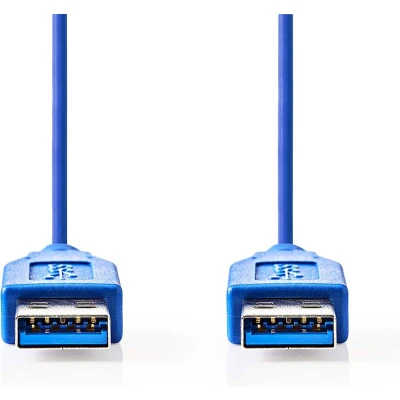 Afbeelding van USB A naar kabel 1 meter 3.0 (100% koper, Blauw)