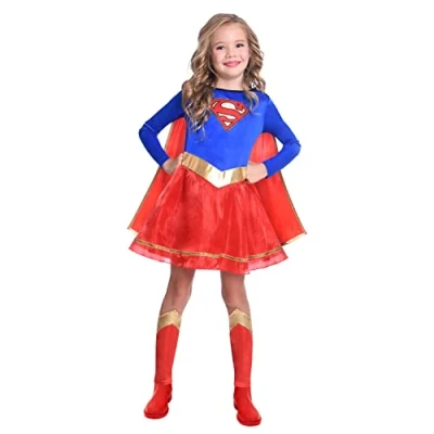 Afbeelding van amscan 9906076 Supergirl kostuum voor Halloween 8 10 jaar