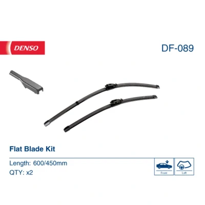 Afbeelding van Ruitenwisser Denso DF 089 Flat blade wisserblad RENAULT: Arkana I, DACIA: Duster Van
