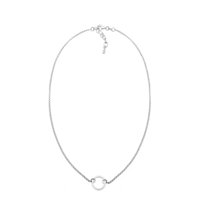 Afbeelding van Elli Choker Ketting, Dames, Maat: 38, Silberfarben