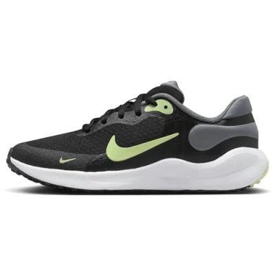 Afbeelding van Nike Performance Revolution 7 Hardloopschoenen competitie voor kinderen, Maat: 36.5, Black/barely volt/smoke grey/white Textiel/ synthetisch