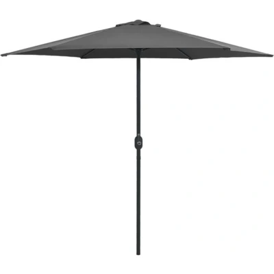 Afbeelding van Parasol met aluminium paal 270x246 cm antraciet