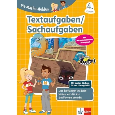 Afbeelding van Die Mathe Helden. Textaufgaben/Sachaufgaben 4. Klasse