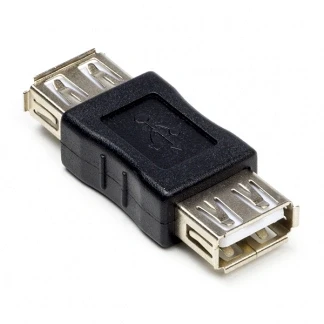 Afbeelding van USB A koppelstukje Nedis 2.0 (Zwart)