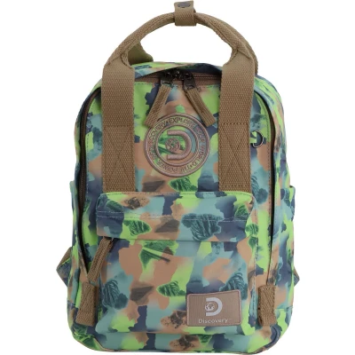 Afbeelding van Discovery Laptop Rugzak / Rugtas Schooltas 15 inch Cave D00810 Greone Camouflage