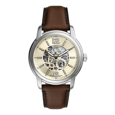 Afbeelding van Fossil heren Heritage horloge ME3264 in de kleur Zilver