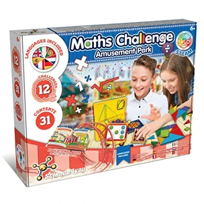 Afbeelding van Science4you Bordspel voor kinderen met educatieve spelletjes 5, 6, 7, 8+ jaar, 12 Montessori wiskundespellen van jaar