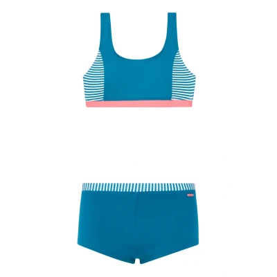 Afbeelding van Protest Prtsindu Jr Bralette bikini set Meisjes Hipster broekje Sportieve Surfing Blue