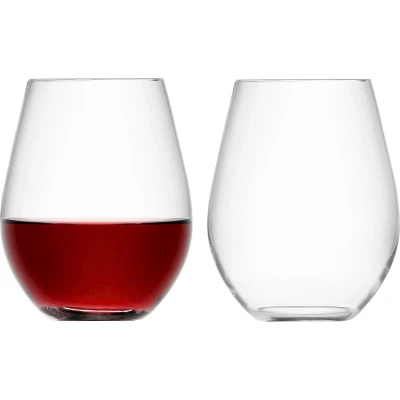 Afbeelding van L.S.A. Wine Wijnglas Rood 530 ml Set van 2 Stuks Transparent / Glass