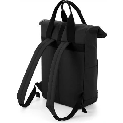 Afbeelding van Twin Handle Roll Top Backpack BagBase 11 Liter Black