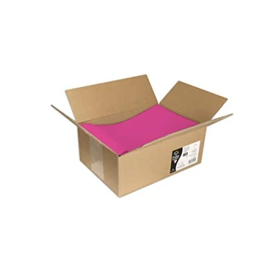 Afbeelding van Clairefontaine 7058C karton met 200 zelfklevende hoesjes, los formaat 22,9 x 32,4 cm 120 g/m² kleur: Fuchsia uitnodigingen voor evenementen en correspondentie serie pollen premium papier glad