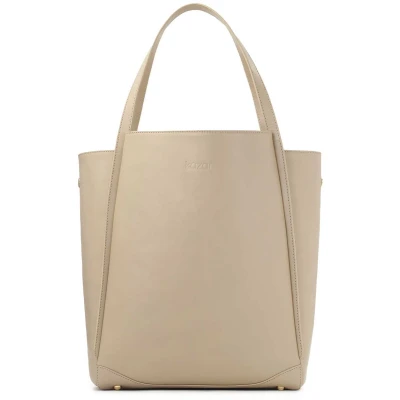 Afbeelding van Large cream shoulder bag with two handles
