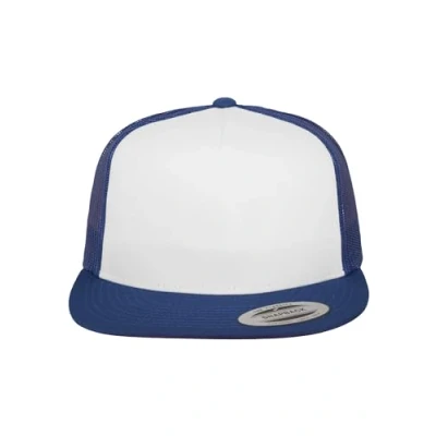 Image de Flexfit Casquette unisexe classique Trucker Pour homme et femme Disponible en 4 couleurs taille unique, Bleu roi/blanc/rouge, unique
