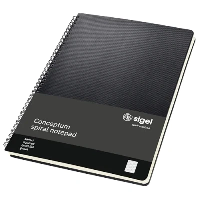Afbeelding van Sigel Si Co820 Notitieblok Conceptum Hardcover A4 Zwart Ruit