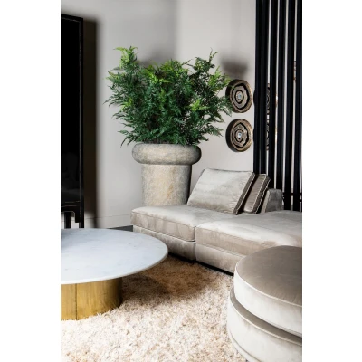Afbeelding van PTMD Bloempot Megga 80x80x90 cm Cement Bruin