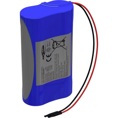 Afbeelding van Ansmann 1S2P Akkupack 2x 18650 Kabel Li ion 3.6V 6700mAh Accupack Aantal cellen: 2 3.6 V 6700 mAh