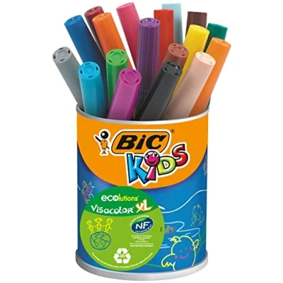 Image de BIC Kids VisaColor Evolutions Pot de 18 Feutres Coloriage XL
