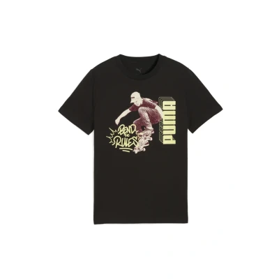 Afbeelding van MID90s T shirt met print voor Heren, Zwart, Maat 7 8Y PUMA
