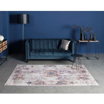 Afbeelding van Vintage Vloerkleed Nostalgia No.4 Paars/blauw 160x230 Cm