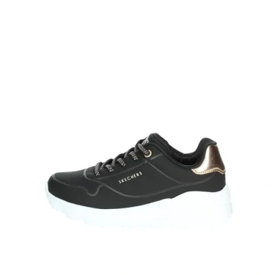 Afbeelding van Skechers Uno Lite meisjes sneakers zwart goud Maat 36 Extra comfort Memory Foam