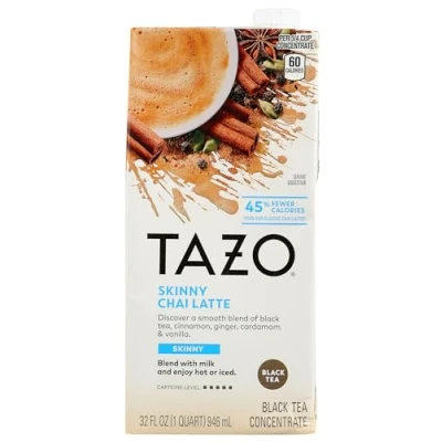 Image de TAZO Skinny Chai Tea Latte Concentré, 946 ml