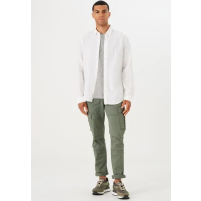 Afbeelding van Garcia Overhemd, Heren, Maat: Medium, White