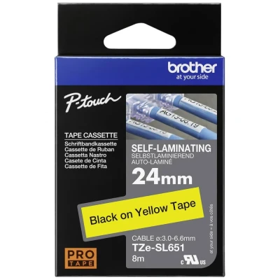 Afbeelding van Brother TZe SL651 Tape Zwart op geel