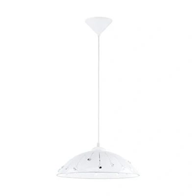 Afbeelding van EGLO Vetro Hanglamp 1 Lichts Ø350mm. Wit, Helder