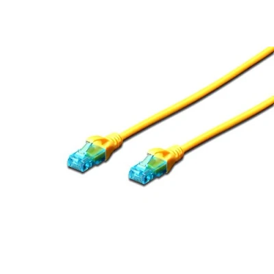 Afbeelding van Digitus 2m Cat5e U/UTP netwerkkabel (UTP) Geel