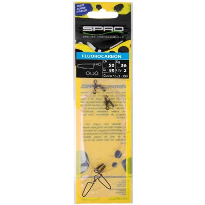 Afbeelding van Spro Fluorocarbon Leader &#039;Matt Black&#039; 30cm 0,75mm (30kg) Roofvis onderlijn