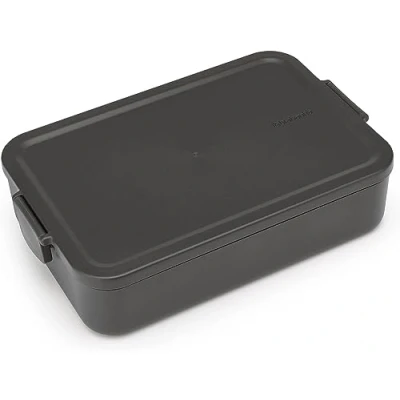 Afbeelding van Make and Take Lunchbox large kunststof Dark Grey Brabantia