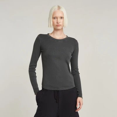 Afbeelding van G STAR Longsleeve, Dames, Maat: Large, Dk black gd