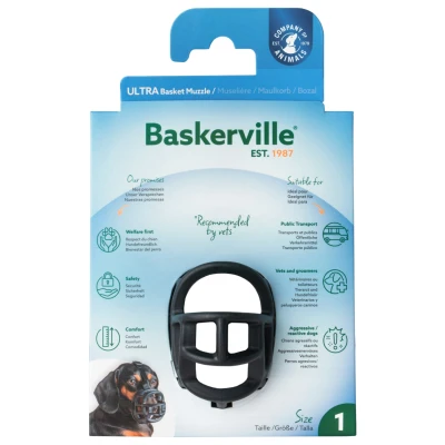 Afbeelding van Baskerville Ultra Basket Muzzle Zwart Hondenopvoeding Nr 1