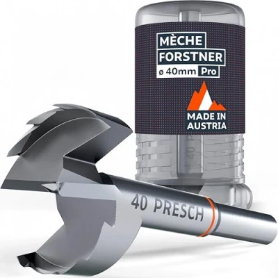 Afbeelding van Presch Forstnerboren Ø 40 mm ultrascherpe en duurzame houtboren zeer nauwkeurige centreerpunt voor perfecte ronde gaten