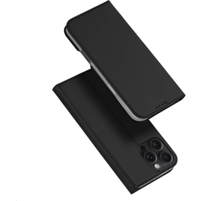 Afbeelding van Dux Ducis Skin Pro Series Hoesje Geschikt voor Apple iPhone 16 Max Book Case met Pasjeshouder Portemonnee Standaard Zwart