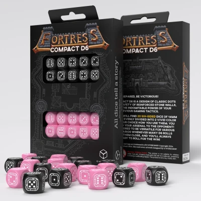 Afbeelding van Q Workshop Fortress Compact D6 Black &amp; Pink (20)